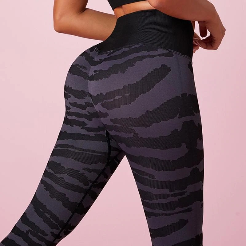 Lilac Zebra Seamless Leggings – innovawear